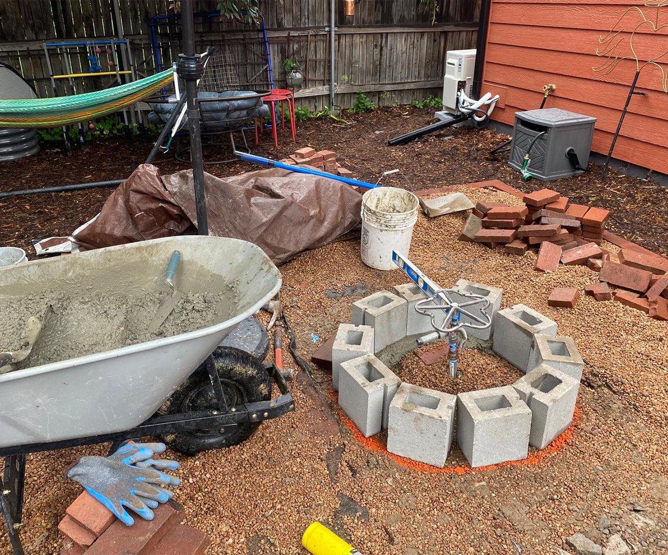 Decorative Rock Installation